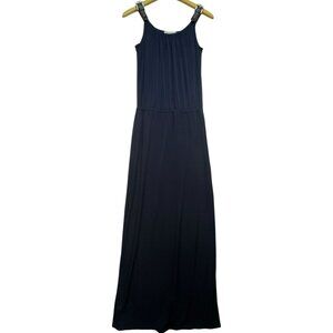 Michael Kors Women's Cocktail Maxi Dress Sleeveless Stretch Size XS Black Solid